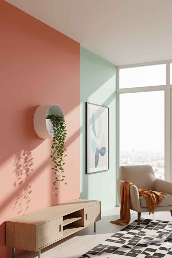 Aura Levitia Fiber Saksı - 30cm x 15cm Duvar Saksısı