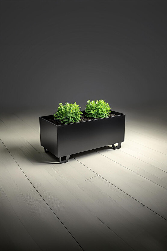 Duracube Orta Boy Metal Saksı - 19x22x40cm (Kaynaklı & Hazır Kullanım)