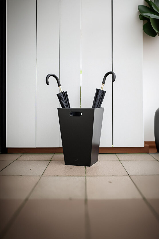 TerraGuard Metal Şemsiyelik Paslanmaz - 35.5cm (Kıvırcık Paspas Dahil)