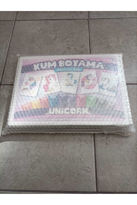 Unicornlar | Kum Boyama Aktivite Seti 5li Kutulu Paket