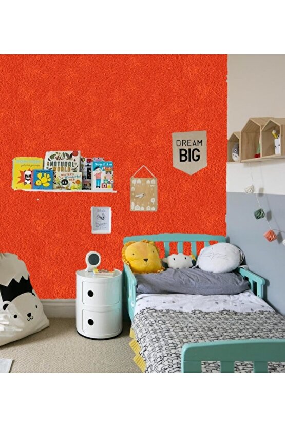 Organik Ipek Sıva - Dekoratif Yalıtım Sıvası - Ses & Isı & Nem Yalıtımı - Izo-004 Turuncu - 4 M2