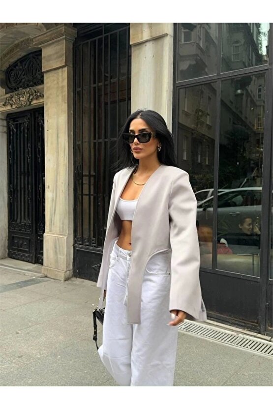 CROP CEKET BAĞAA KUYRUKU  Gri