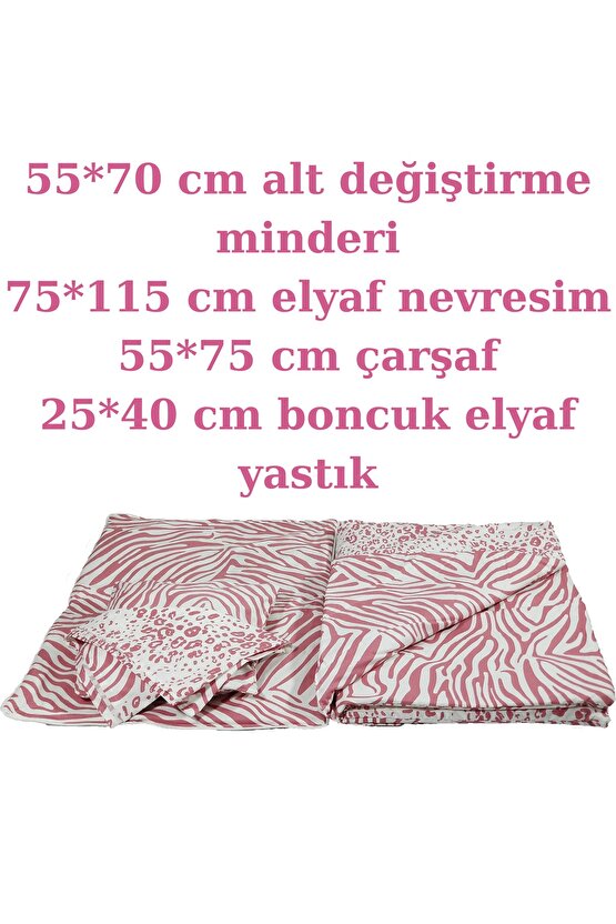 Babynest Puset Içi Set Araba Minderi Emzirme Örtüsü Ve Minderi Beşik Içi Nevresim Takımı 15 Li Set