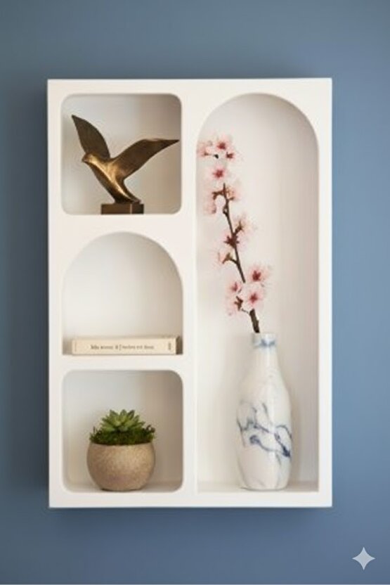 BOHEM TARZI DUVAR RAFIKİTAPLIK