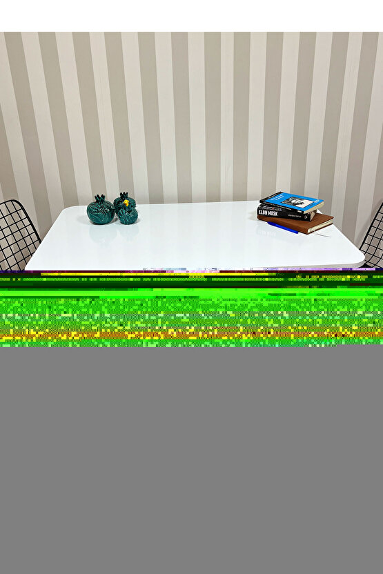 Siyah Metal Ayaklı 60x90beyaz Mutfak-balkon-çalışma Masası