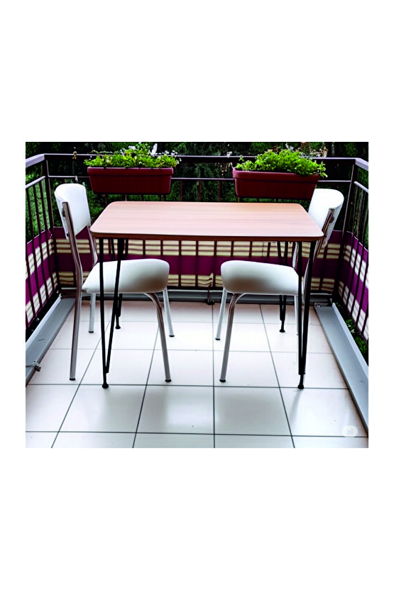 60×120 Metal Ayaklı Masa Mutfak Masası Çalışma Masası Bilgisayar Masası ATLANTİK ÇAM