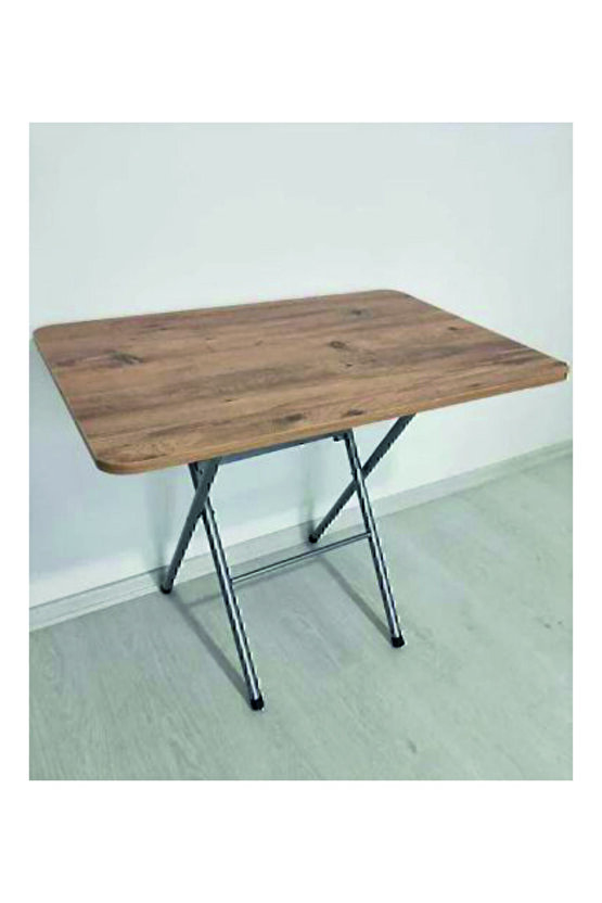 Katlanabilir Atlantik Çam Desenli Mutfak Masası 60x90 Yemek Masası Balkon Masası-çalışma masası