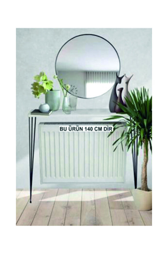 4 köşesi oval metal ayak- Beyaz Raf -DRESUAR 140cm ( 120 Ve 130 Petek Için)