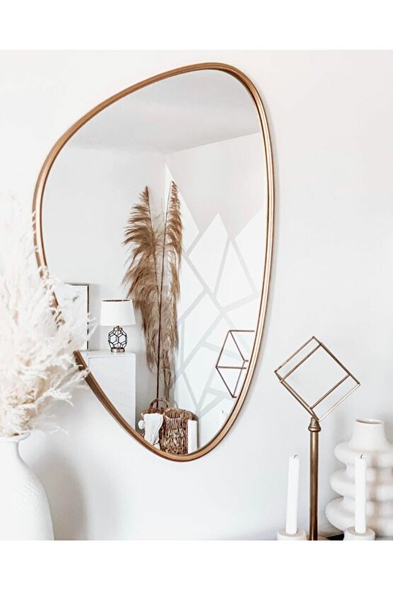 Dekor Ahşap Oval Ayna(70*40)