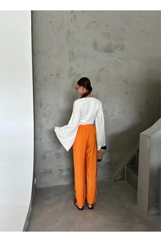 BE ATİK DETAYI ODA KUAŞ PANTOON Orange