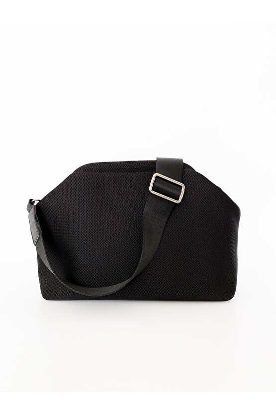 Kadın Ayarlanabilir Askılı Siyah Omuz Çanta