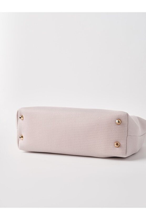 Heybes Kadın Krem Clutch Portföy El Çantası