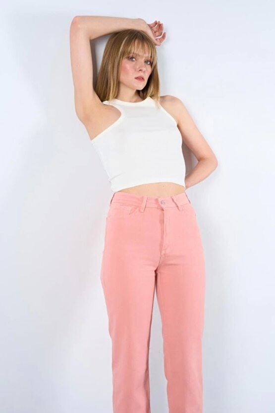 Strong Düz Pantolon Pudra
