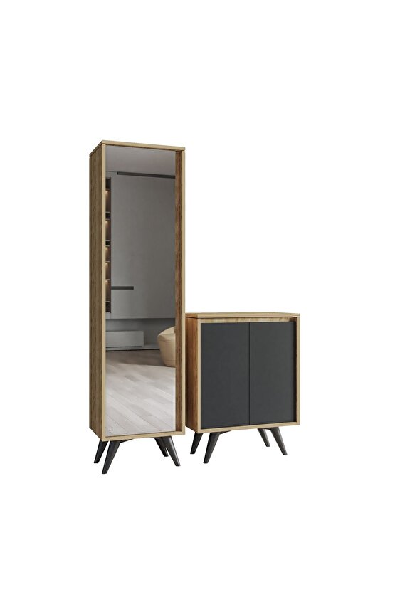 Şimal Aynalı Vestiyer Meşeantrasit