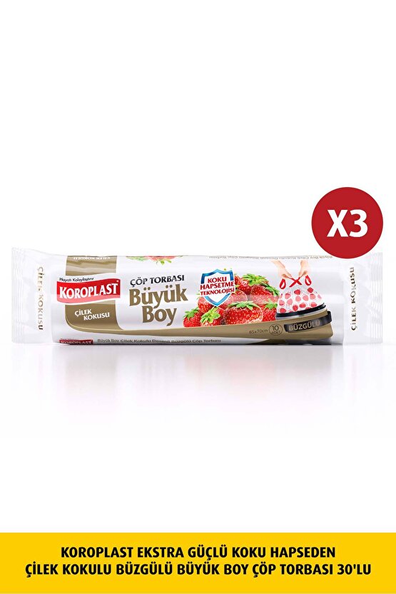 Koku Hapseden Çilek , Büzg Büyük  Çöp  10luX3 Ad