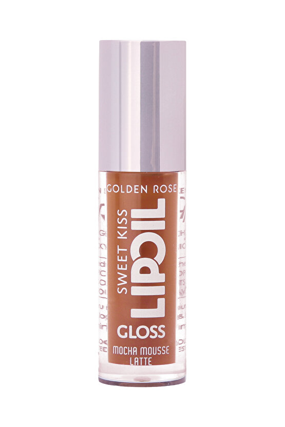 Sweet Kiss Lip Oil Gloss No:05 Dudak Parlatıcı Yağ Fındık, Gül & Jojoba Yağlı 4,7 ml