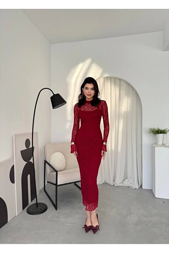 Vedo Çiçek Detaylı Elbise