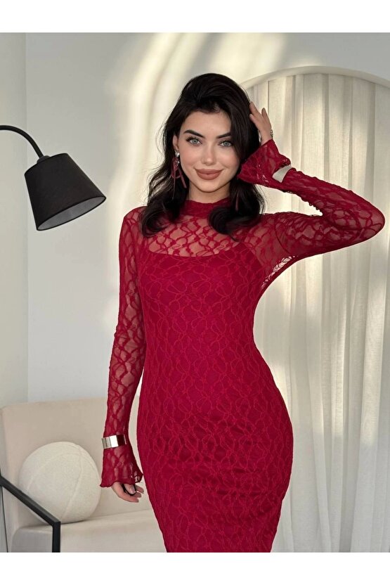 Vedo Çiçek Detaylı Elbise