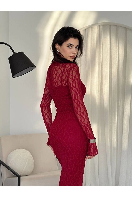 Vedo Çiçek Detaylı Elbise