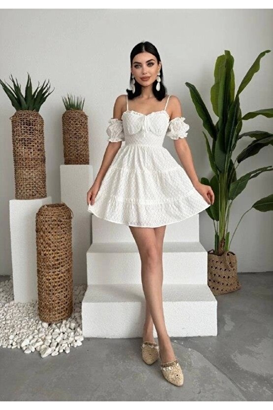 ucca Kolu astikli ini Elbise