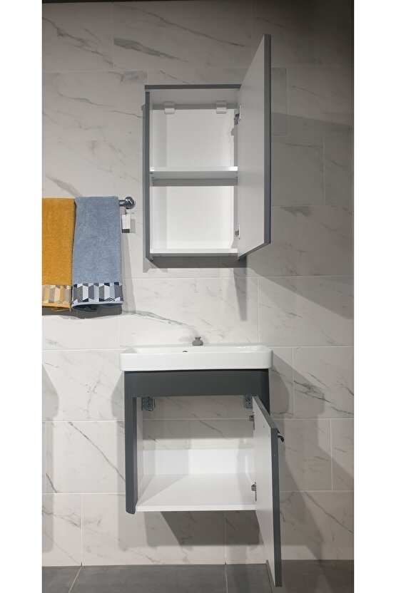 Smart 55 Cm Antrasit Banyo Dolabı