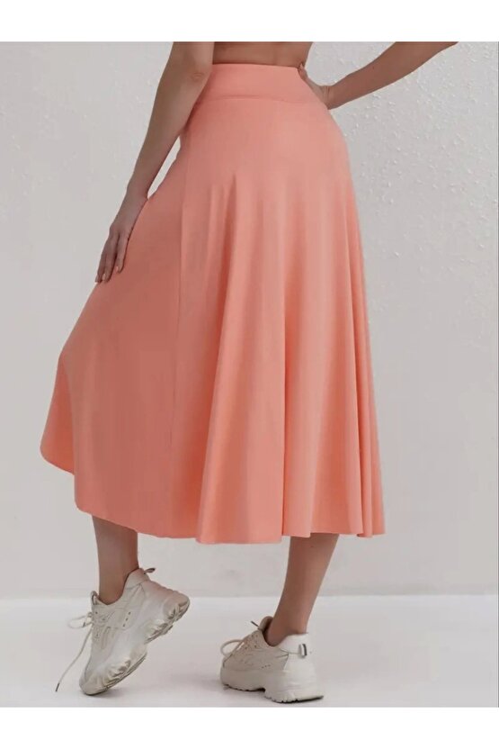 Kadın Cep Detay Taytlı Sandy Etek