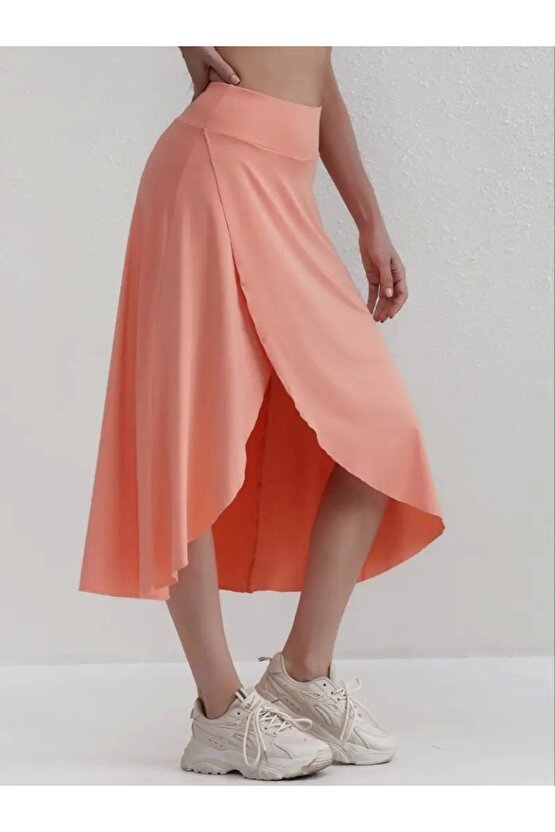 Kadın Cep Detay Taytlı Sandy Etek