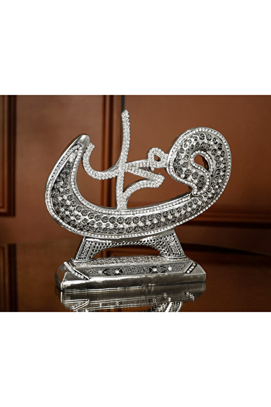 İSLAMİ DEKORATİF İKİLİ BİBLO SETİ VAV ALLAH MUHAMMED ESMAÜL HÜSNA LÜKS HEDİYE SÜS