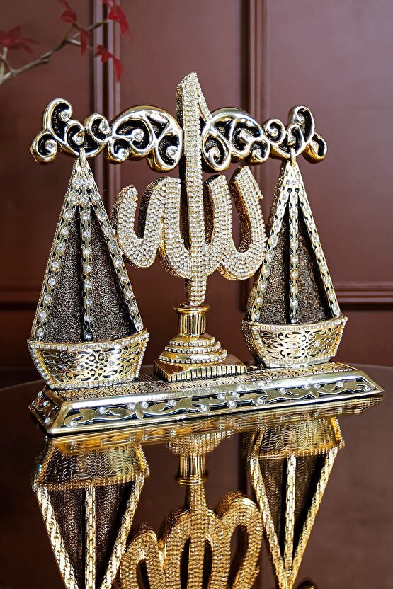 LÜKS HEDİYELİK FİGÜR DİNİ İSLAMİ BİBLO DEKORATİF ÜRÜN TERAZİ LAFIZ OBJE