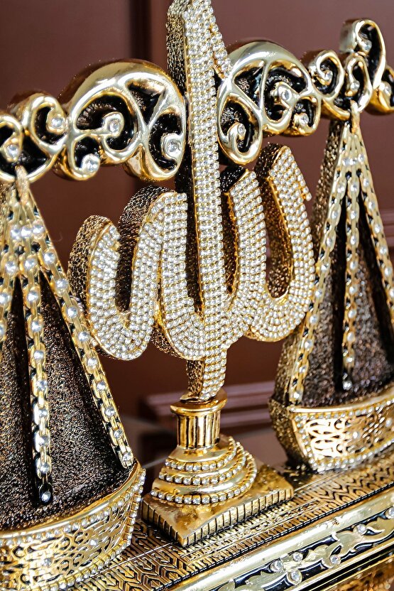 LÜKS HEDİYELİK FİGÜR DİNİ İSLAMİ BİBLO DEKORATİF ÜRÜN TERAZİ LAFIZ OBJE