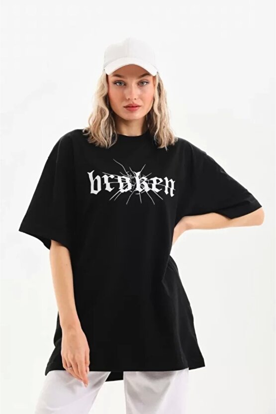 Unisex Baskılı Oversize Thirt  iyah