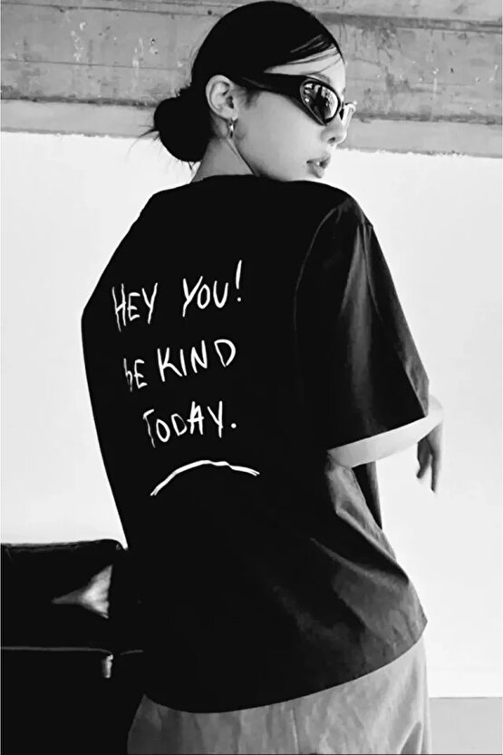 Unisex Baskılı Oversize Thirt  iyah