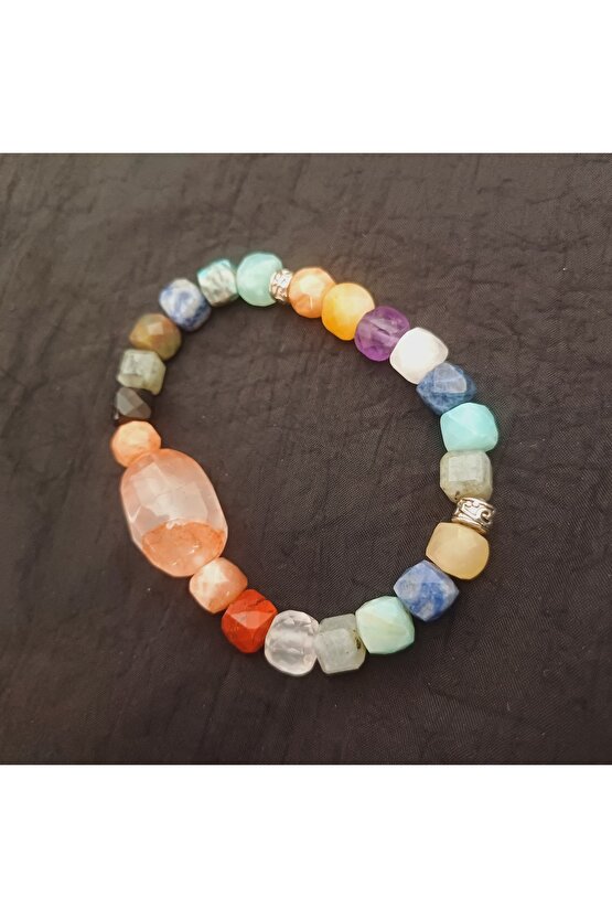 Doğal Taş  Bilgelik Bilekliği  (Taşların Kuvarsla Dansi)