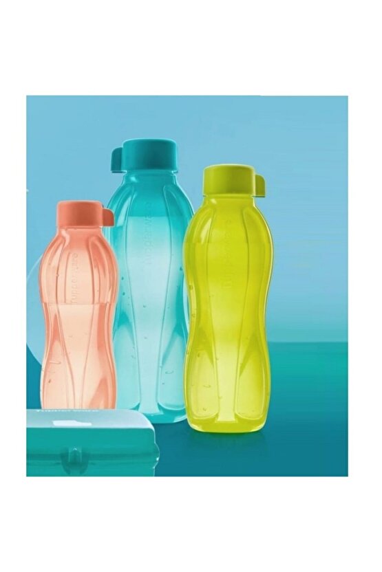 Eko Şişe 1 Litre Matara Suluk Vidalı Kapak Water Bottle Hsgl Mavi