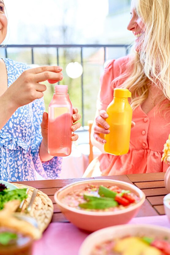 Eco Şişe Suluk Ve Matara Turuncu Kare 500ml