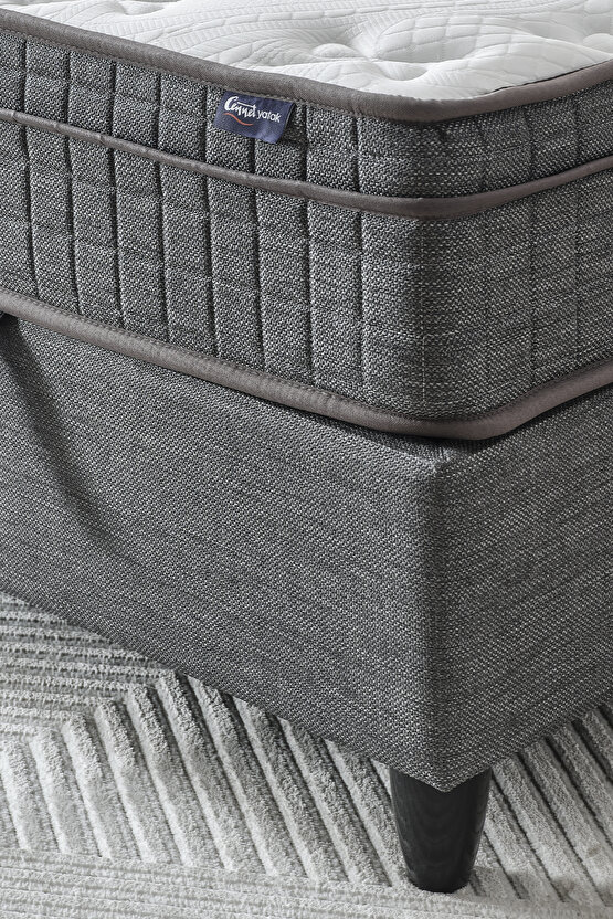 Melisa Tek Kişilik Full Ortopedik Visco Yatak ve Paket Yaylı Sistem