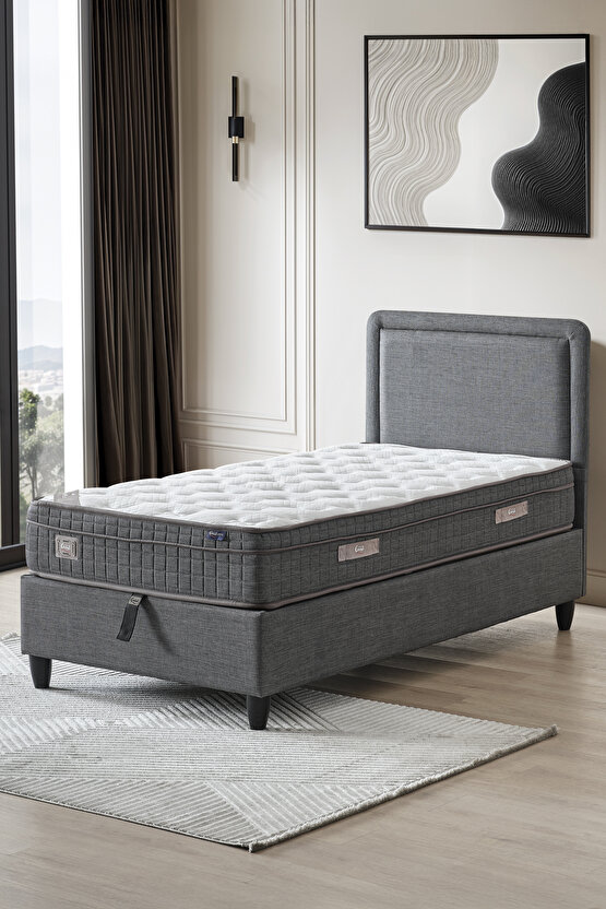 Melisa Tek Kişilik Full Ortopedik Visco Yatak ve Paket Yaylı Sistem