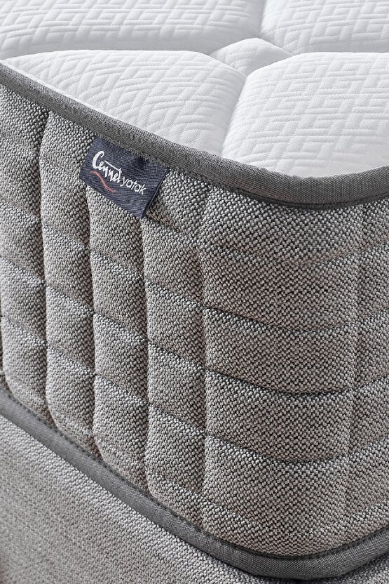 Mimoza Modeli Çift Kişilik Paket Yaylı Yatak Full Ortopedik ve Antibakteriyel Özellikli