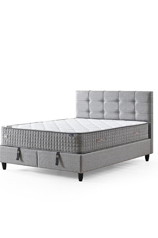 Mimoza Çift Kişilik Sandıklı Baza ve Başlık Takımı 2’li Set