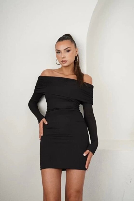 Kadın adonna endil Yaka Fırsat ürün Büzgülü ini Elbise