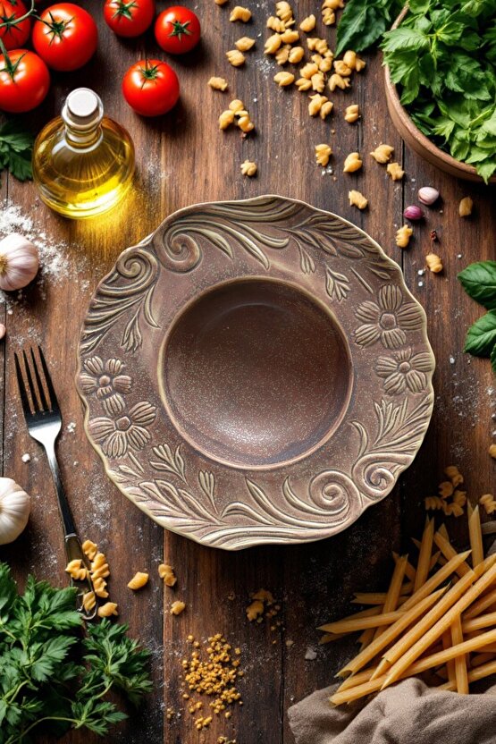 Ivy Nebula 26cm Porselen Makarna ve Salata Tabağı