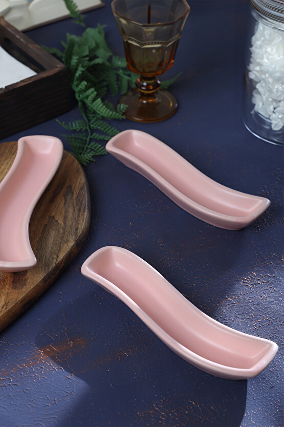 Mat Açık Pembe İvory Zeytinlik 18 Cm 3 Adet
