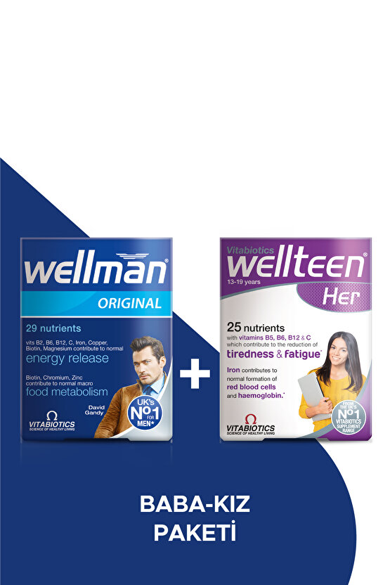 Wellman + Wellteen Her Baba-Kız Multivitamin