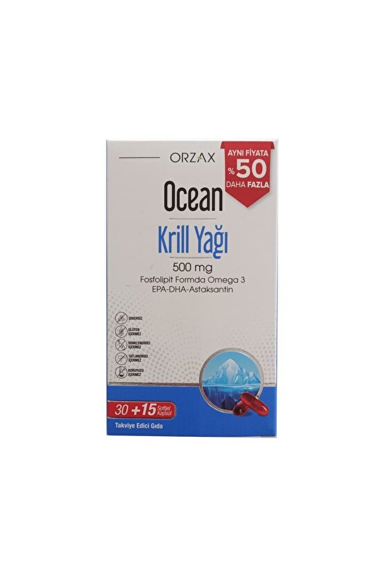 Krill Oil 30 +15 Softjel Kapsül