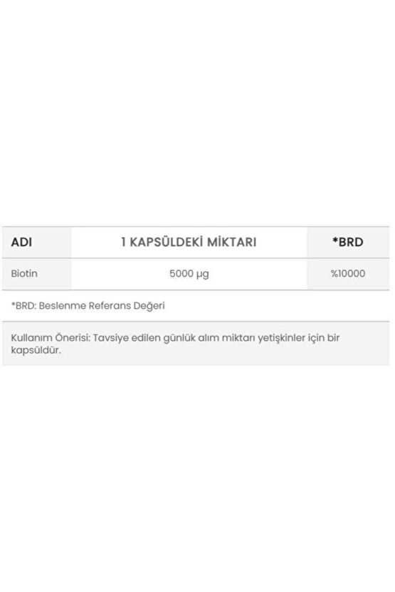 Ocean Biotin 5000 Mcg 60 Kapsül 3 Adet