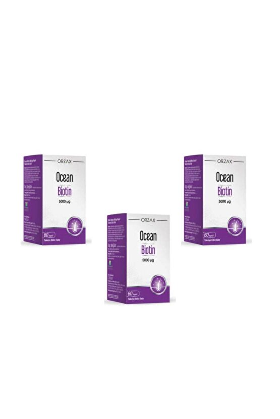 Biotin 5000 Mcg 60 Kapsül 3 Adet