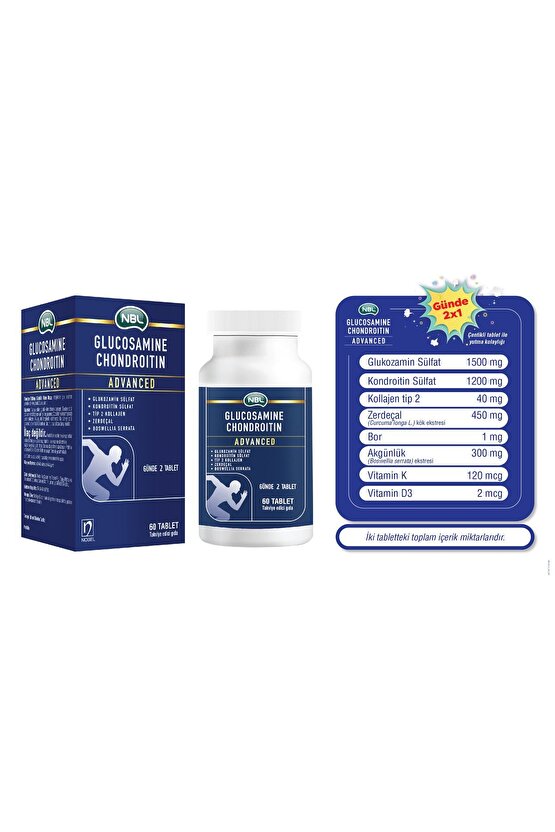 Glukozamin Kondroitin Advanced 60 Tablet