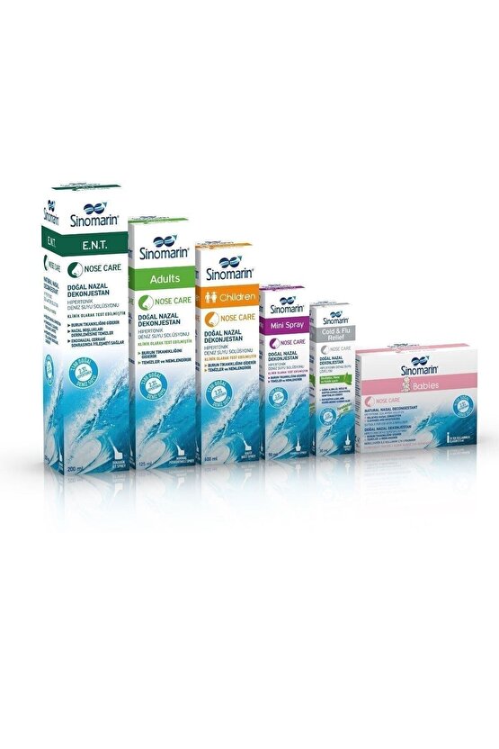 Sinomarin E.N.T. Deniz Suyu Burun Spreyi 200 ml 2 Adet
