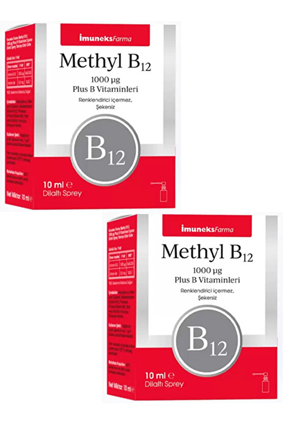 İmuneks Methyl B12 10 ml 2Lİ