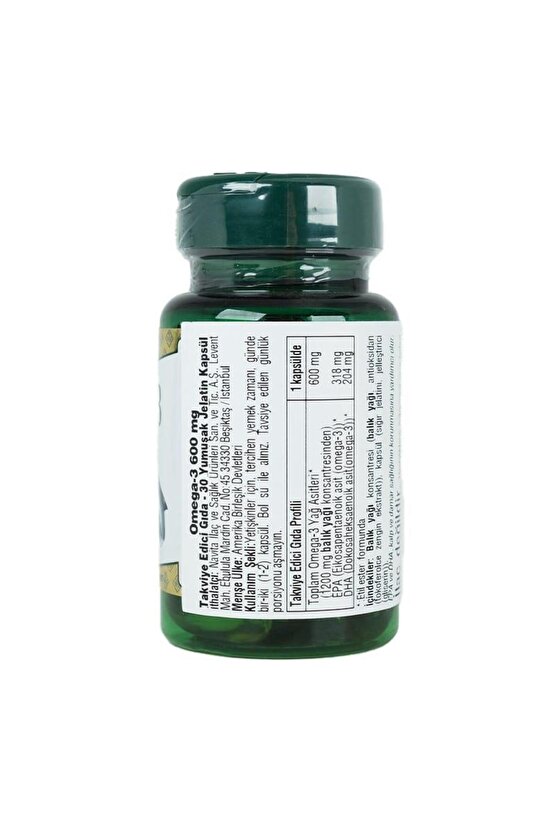 Omega-3 600 mg 30 Softgel